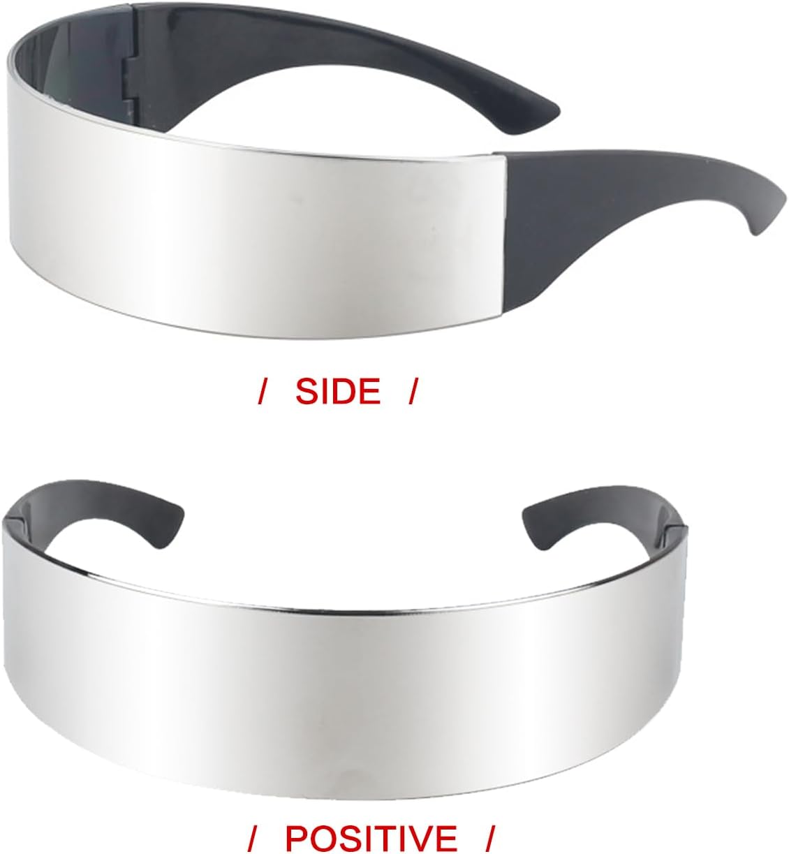 12 pcs 80s Cyber Visor Sunglasses,Futuristic Cyclops Cyberpunk Visor Sunglasses,Punk Future Style Cosplay,Future Costume Futuristic Wrap Visor Sun Glasses for Men Women - Image 3