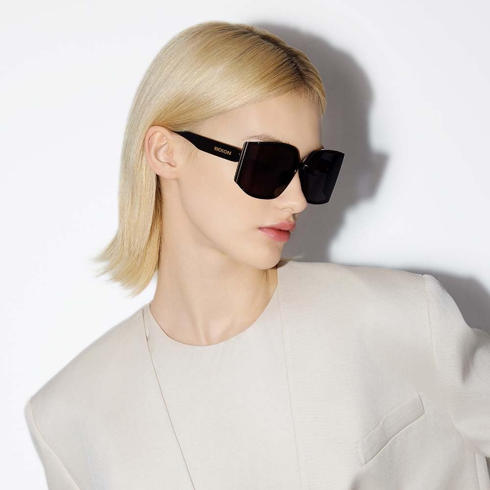 BOLON Women Cool Oversized Wrap-around Trendy Sunglasses, Exclusive Eyewear Brand of EssilorLuxottica - Image 5