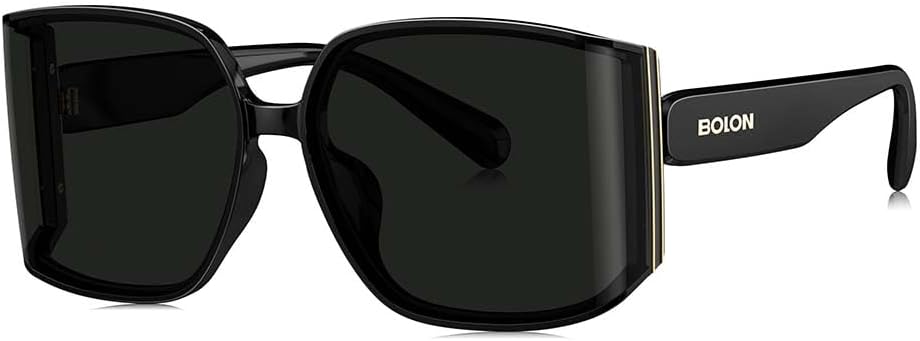 BOLON Women Cool Oversized Wrap-around Trendy Sunglasses, Exclusive Eyewear Brand of EssilorLuxottica