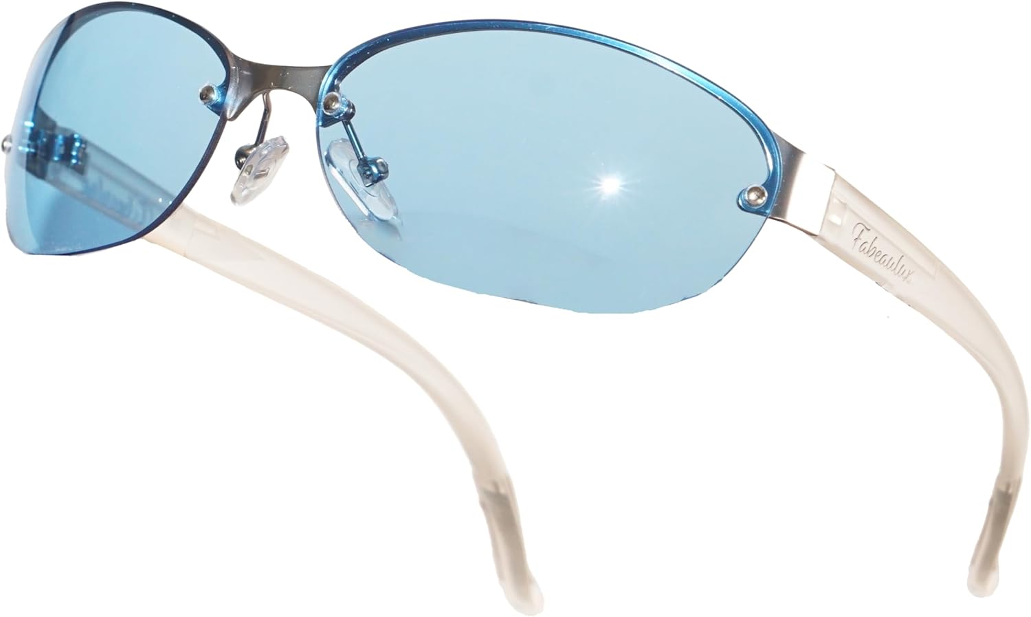 FBL Semi-Rimless Clear Smoke Tinted Eyeglasses Wrap Sunglasses A216 - Image 8