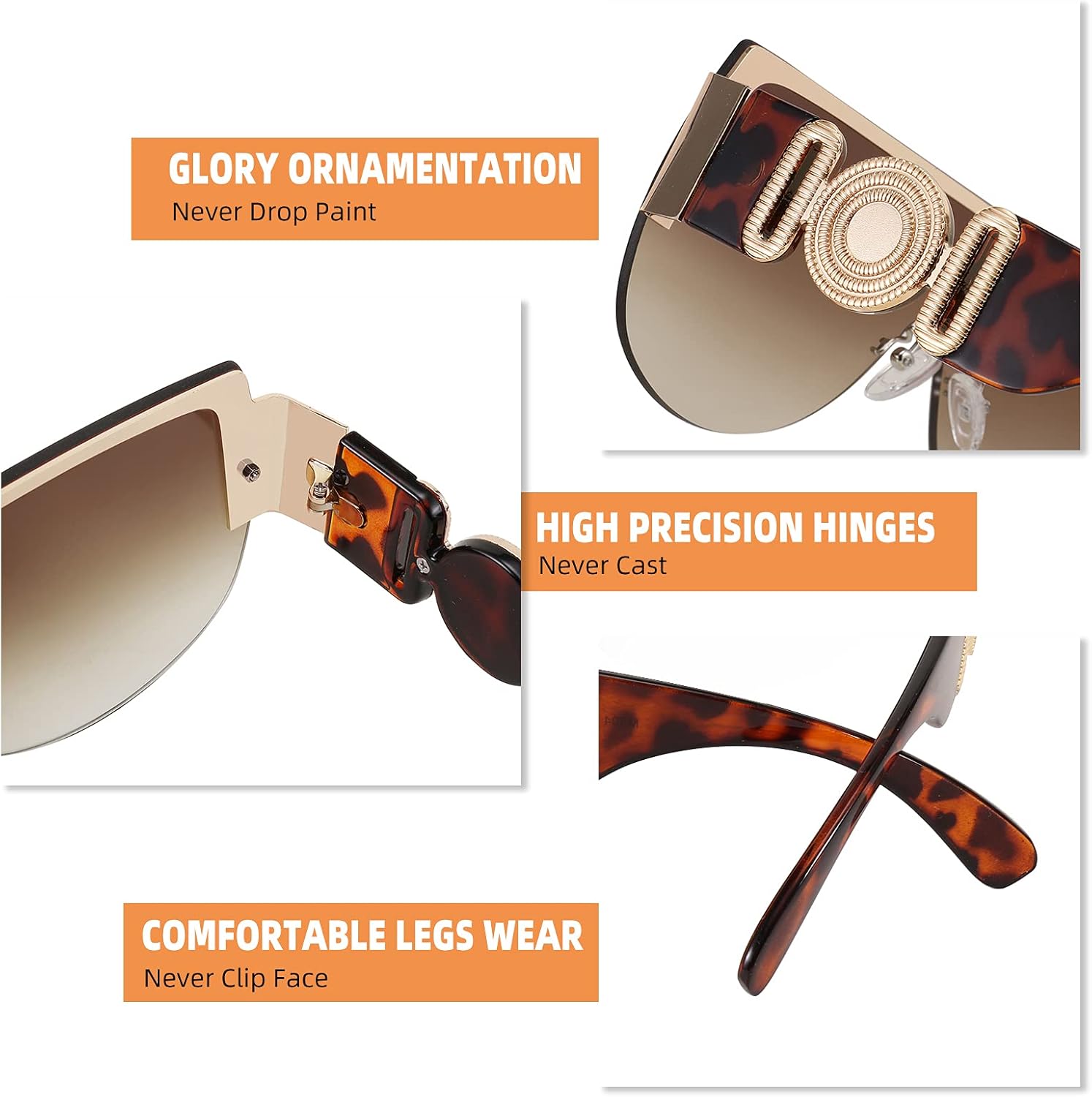 FEISEDY Fashion Oversized Sunglasses Women Trendy Designer One Piece Stylish UV400 Protection B2748 - Image 5