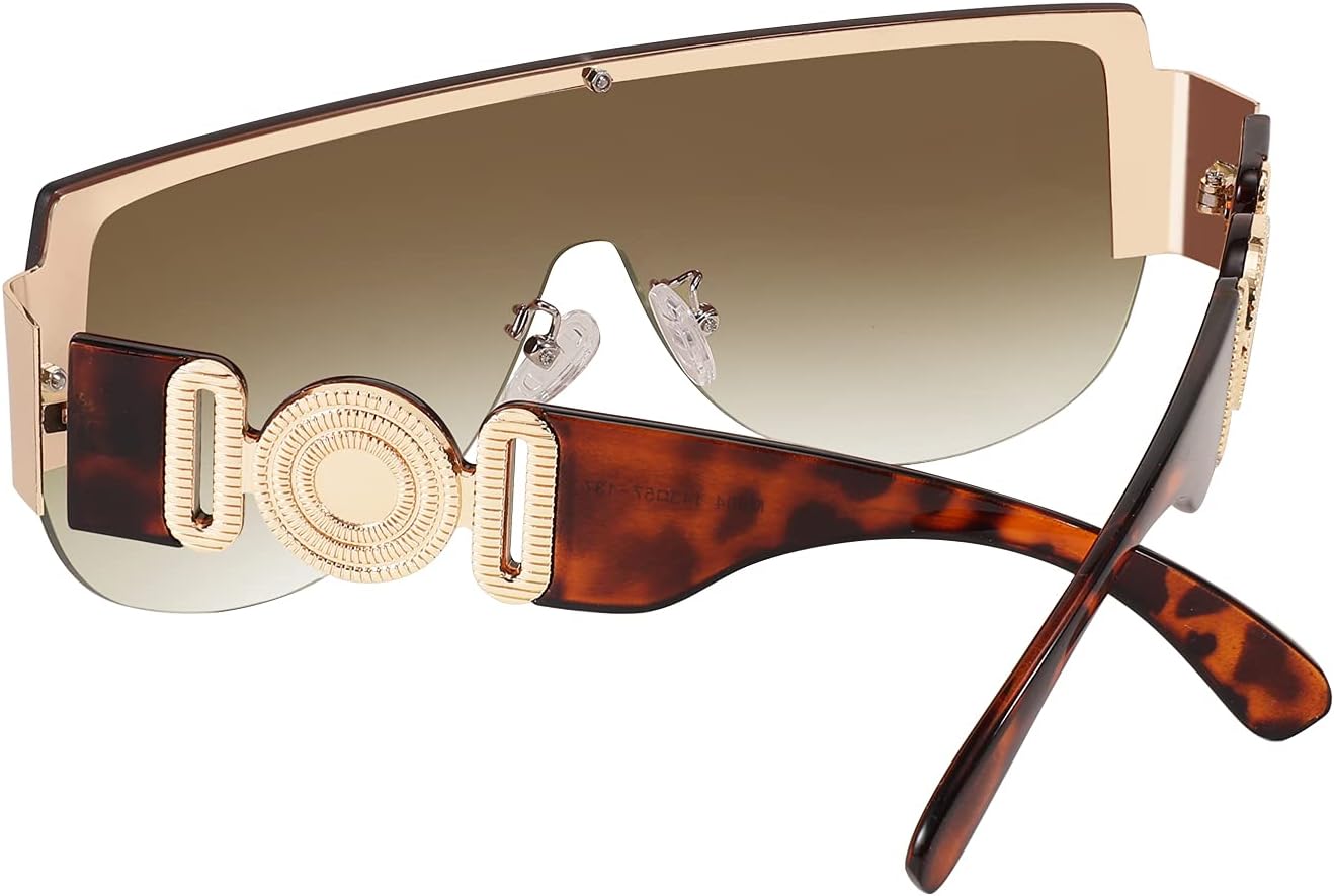 FEISEDY Fashion Oversized Sunglasses Women Trendy Designer One Piece Stylish UV400 Protection B2748 - Image 4