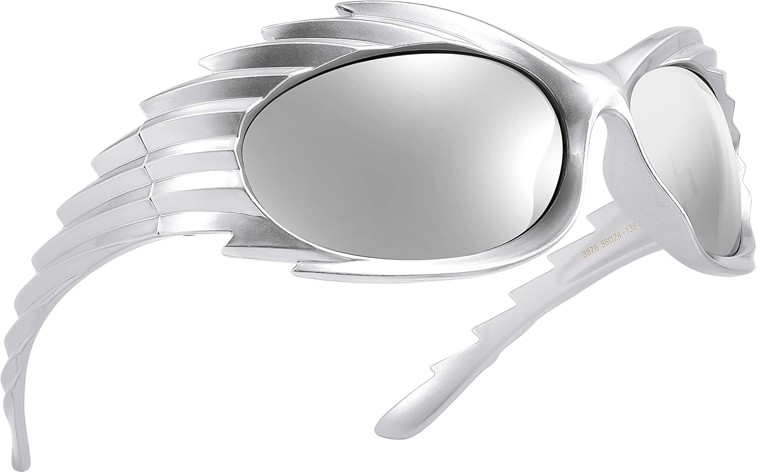 FEISEDY Wrap Around Y2K Sunglasses for Men Women Oversized Swift Oval Futuristic Shades B9102 - Image 8