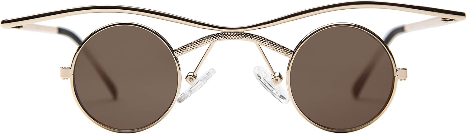 Futuristic Spectacle Sunglass - Emmett (Brown) - Image 2