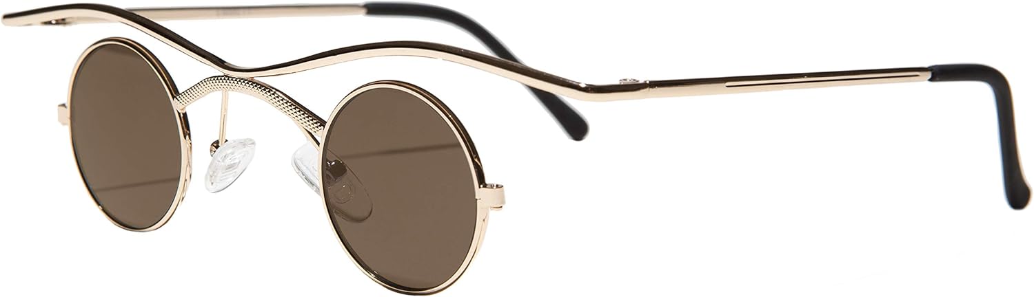 Futuristic Spectacle Sunglass - Emmett (Brown)