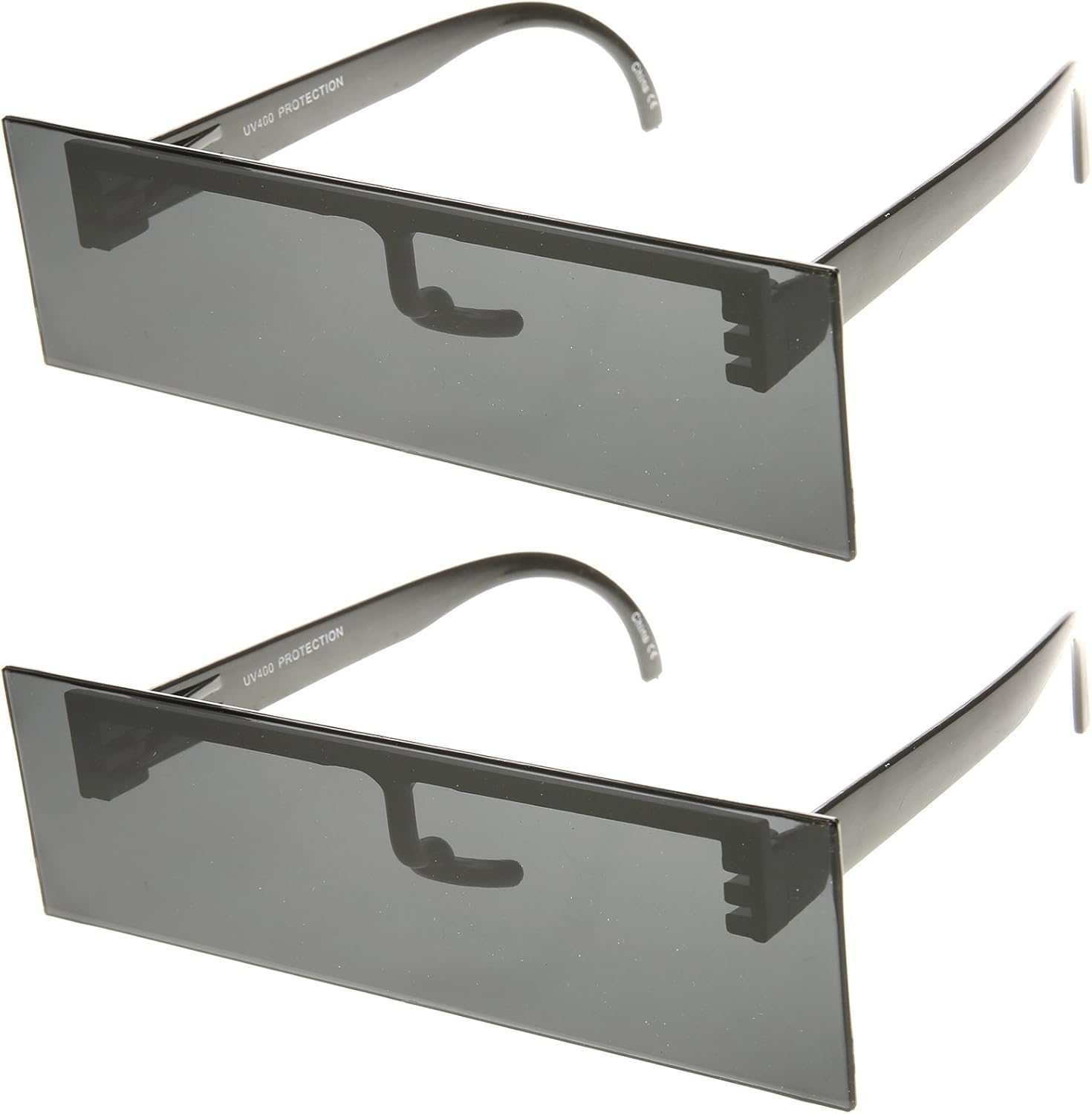 Internet Censorship One-Piece Black Bar Novelty Sunglasses - Image 2