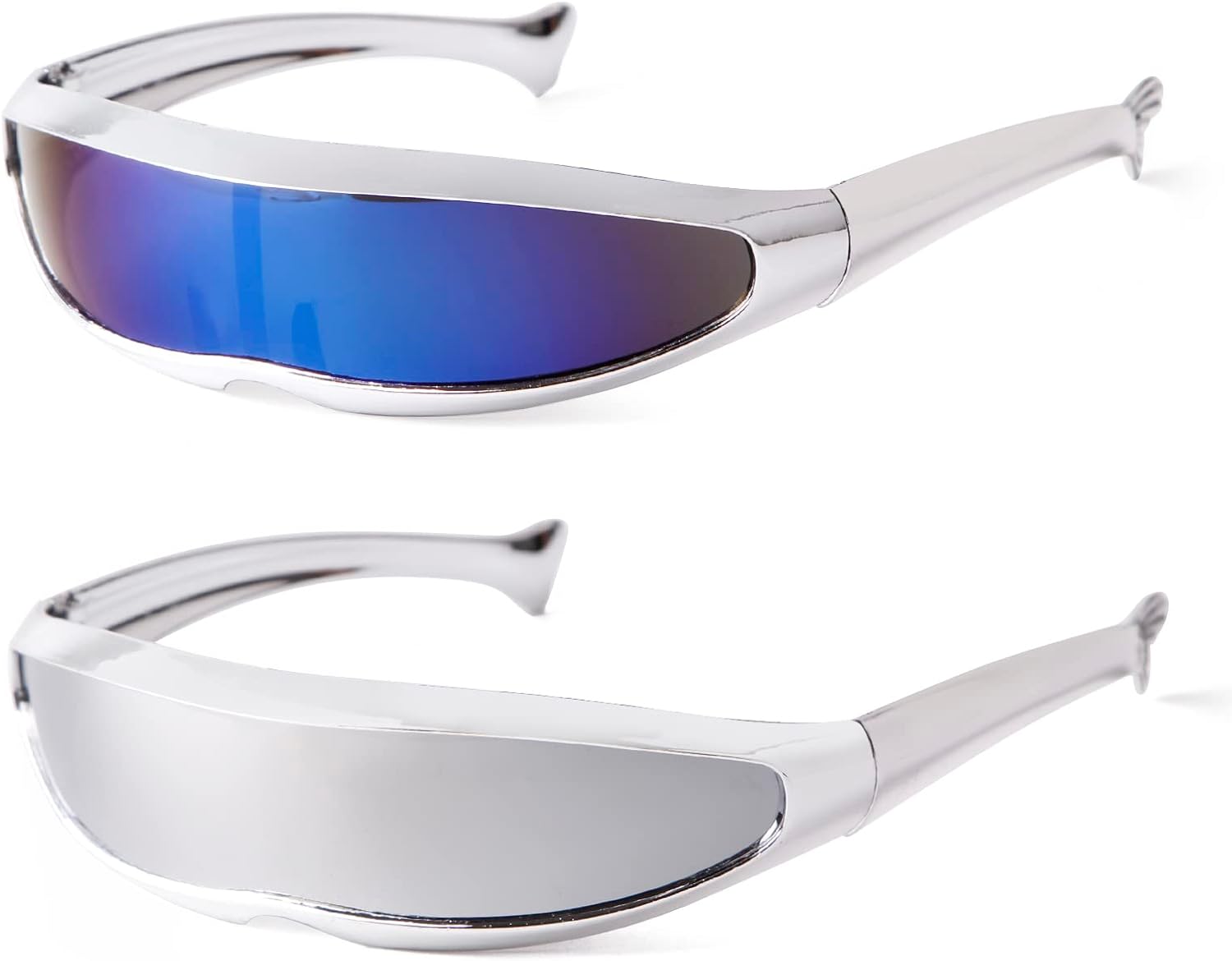 KFPH Futuristic Narrow Sunglasses Robot Space Rave Futuristic Glasses Personality Cosplay Cyclops Cool Glasses - Image 12
