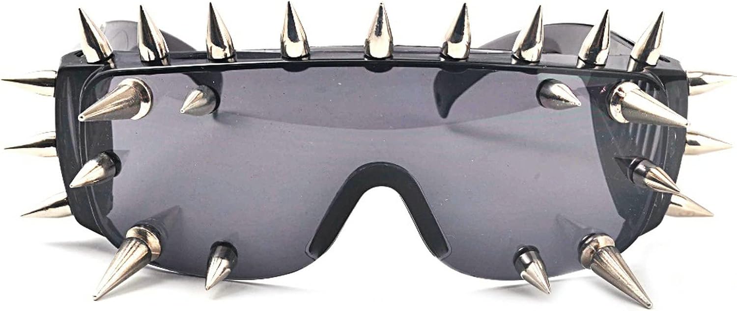 mincl\/Punk Rocker Large Shield Spike Fashion Novelty Club Sunglasses