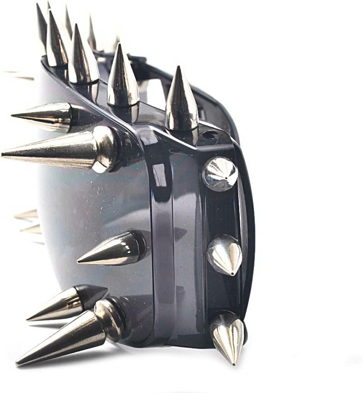 mincl\/Punk Rocker Large Shield Spike Fashion Novelty Club Sunglasses - Image 7