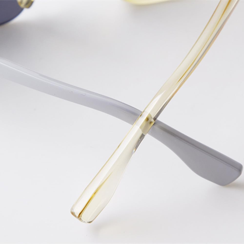 MUTYNE Fashion Rivet One Piece Sunglasses Women Men Trendy Futuristic Oversized Green Siamese Sun Glasses - Image 6