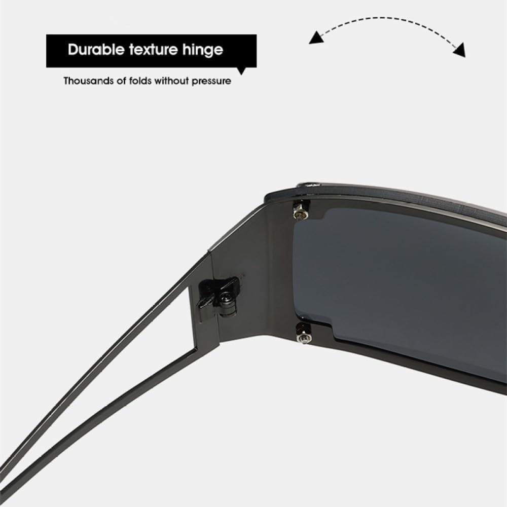 Punk Sunglasses Women Futuristic Rimless Gradient Sun Glasses UV400 Ladies Men Fashion Small Wrap Around Eyewear Shades,L19592 - Image 5