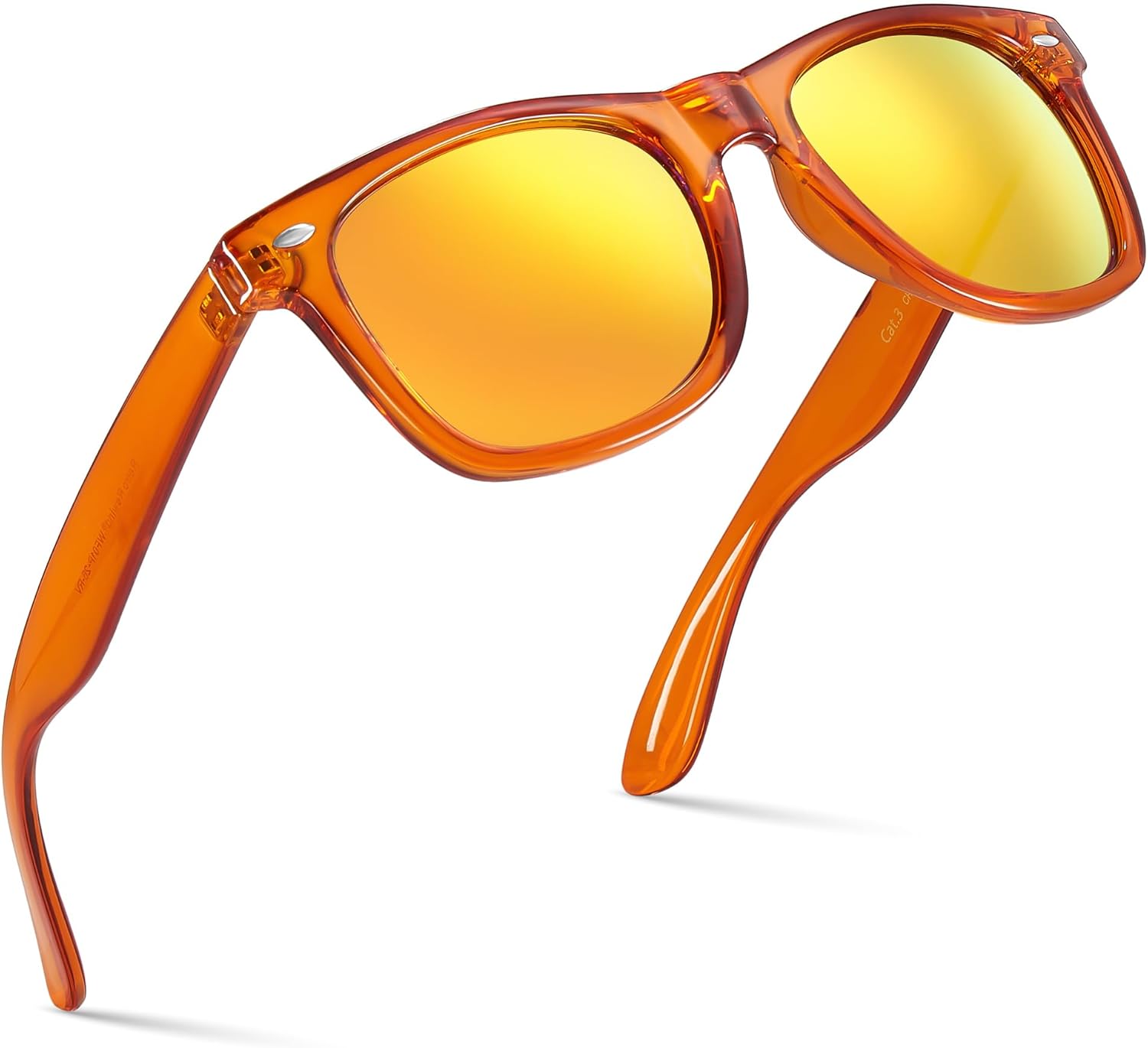 Retro Rewind Translucent Frame Colorful Neon 80s Mirrored Sunglasses for Men Women - Image 20