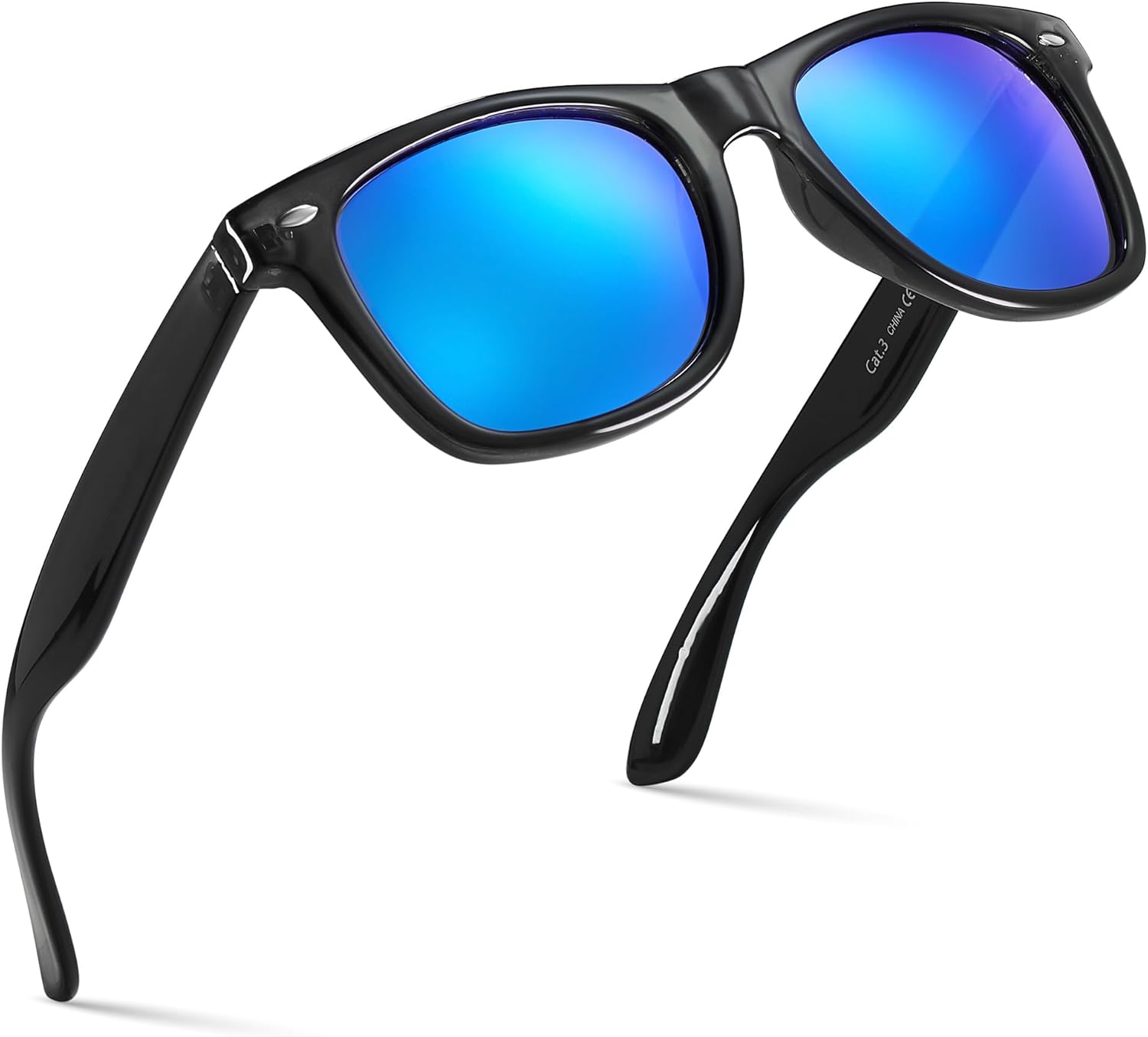 Retro Rewind Translucent Frame Colorful Neon 80s Mirrored Sunglasses for Men Women - Image 22