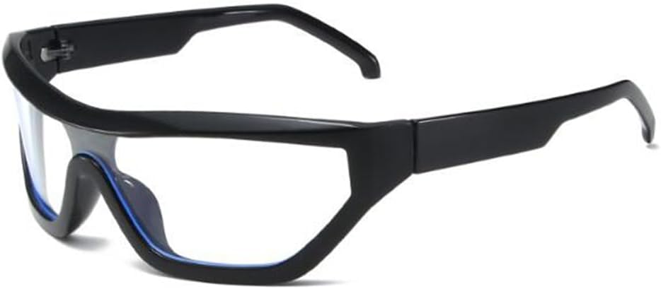 SLCHJXS Y2K Futuristic Sunglasses Cool Oval Wrap Around Sports Sunglasses for Women Men - Image 7