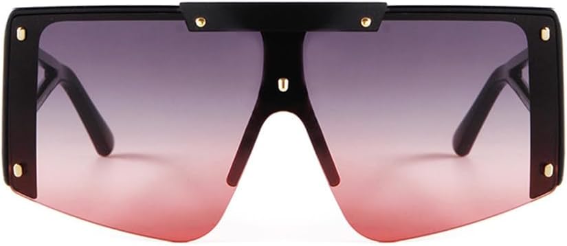 VFDHN One Piece Oversized Sunglasses Women Men Retro Futuristic Large Sun Glasses - Image 3